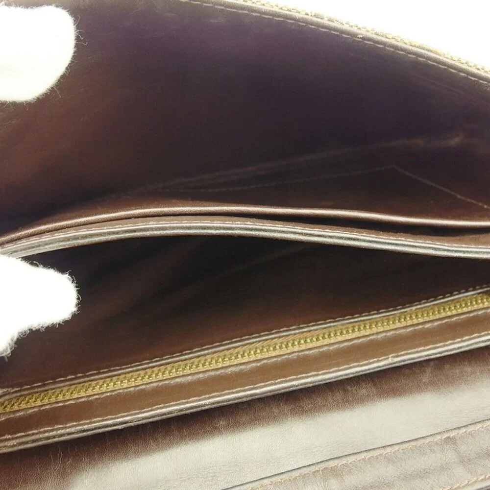 CELINE Shoulder Bag Beige brown gold Women Authentic secondhand - Picture 6 of 7